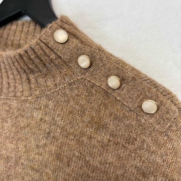 J. Crew Tan Oversized Poncho Sweater - Picture 6 of 10